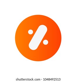 Abstract Percent Design Logo Vector.