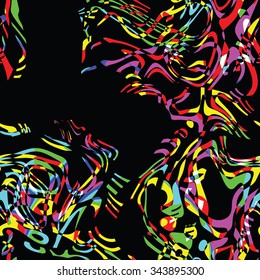 abstract perlin noise cuts vector seamless pattern