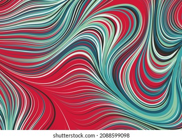 Abstract Perlin Noise Geometric Pattern generative computational art illustration
