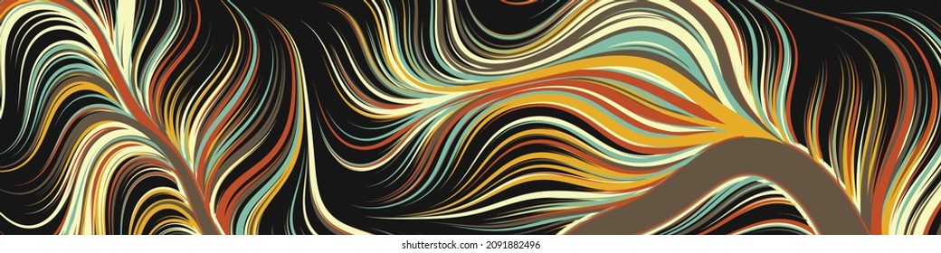 Abstrakte Perlin Noise Geometric Muster generative Computergrafik-Illustration