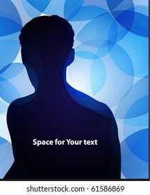 Abstract person background
