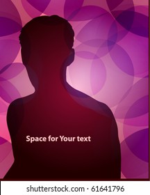 Abstract person background