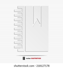 Abstract personal organizer web icon for your design