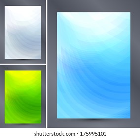 Abstract perspective background, banner set. Ideal for brochure & flyer cover designs or business concept works