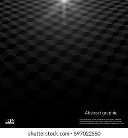 Abstract perspective background with cubes. Eps10 Vector illustration.