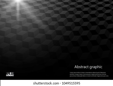 Abstract perspective background with cubes. Graphic illustration with geometric pattern. Eps10 Vector illustration.