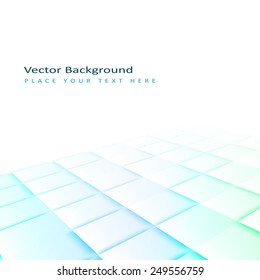 Abstract perspective background with square tiles. Design element