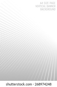 Abstract perspective background with white & gray tones (A4 size)