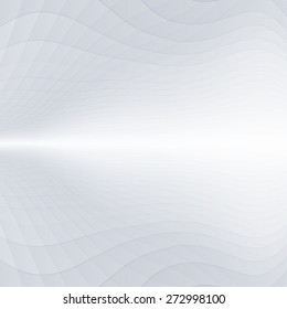 Abstract perspective background with white & grey tones