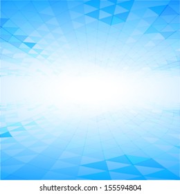 abstract perspective blue background