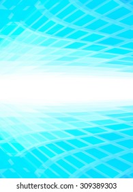 Abstract perspective blue background. Vector illustration. Ideal for brochure cover template design.