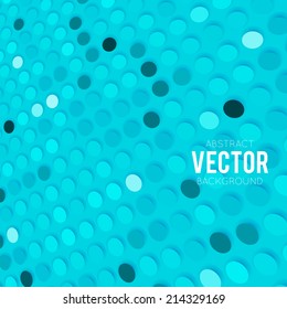 Abstract perspective blue toned background with circles