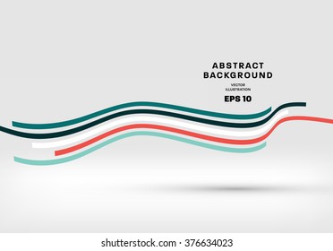 Abstract Perspective Curve Lines Background