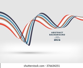 Abstract Perspective Curve Lines Background