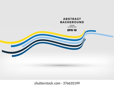 Abstract Perspective Curve Lines Background