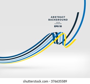 Abstract Perspective Curve Lines Background