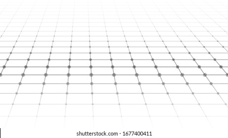 Abstract perspective grid. Wireframe landscape. Vector illustration.