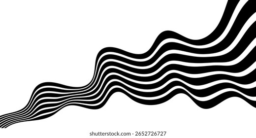 Abstract perspective line stripes with 3d dimensional effect.