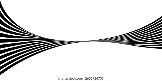 Abstract perspective line stripes with 3d dimensional effect.