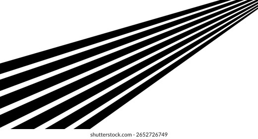 Abstractas rayas de línea de perspectiva con efecto 3D dimensional.