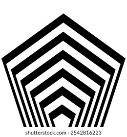 Abstract perspective line wave stripes with 3d dimensional effect.