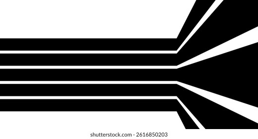 Abstract perspective line wave stripes with 3d dimensional effect. vector ilustration. eps 10