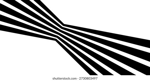 Abstract perspective line wave stripes with 3d dimensional effect.