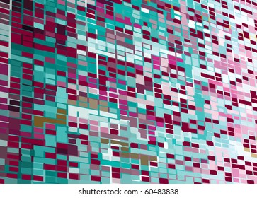 Abstract Perspective Mozaic background