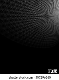 Abstract perspective and shiny square shapes black background.