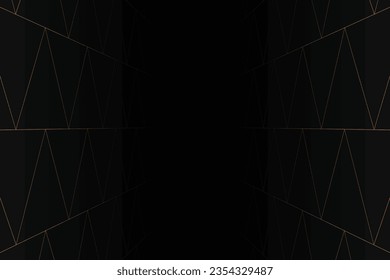 Abstract perspective triangle lines background. Vector illustration.