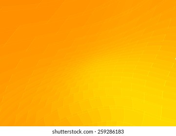 Abstract perspective yellow & orange tones vector background