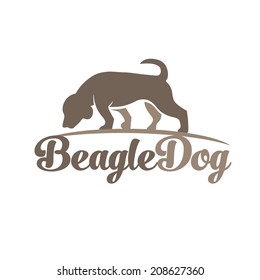 abstract pet dog design concept veterinary, search group, animal shelter vector logo design template