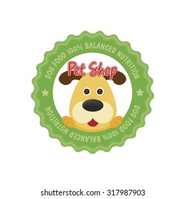 Abstract pet shop background with some special objects