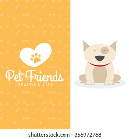 Abstract pet shop background with some special objects