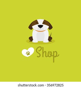 Abstract pet shop background with some special objects