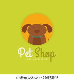 Abstract pet shop background with some special objects