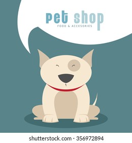 Abstract pet shop background with some special objects