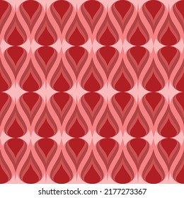 Vector de patrón de caída de agua roja. Vector de patrón de caída de degradado. Sin inconveniente.  Patrones de tejidos y otros textiles. Antecedentes abstractos.