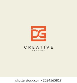Abstractas PG GP Letter Modern Monogram Style Logo Design. Plantilla inicial del Vector.