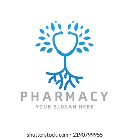 Abstract PHARMACY logo design template