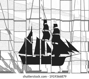 
Abstract phinisi ship images suitable for backgrouns