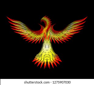 abstract phoenix bird
