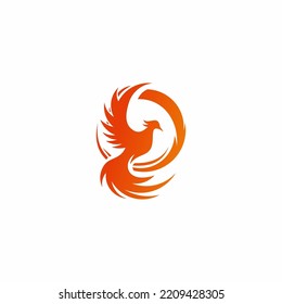 Abstract Phoenix business logo design symbol vector
