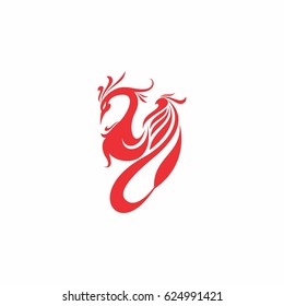 abstract phoenix circle logo