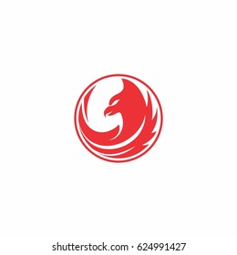 abstract phoenix circle logo