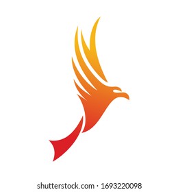 Abstract Phoenix Logo Design Template