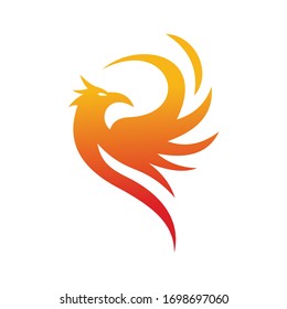 Abstract Phoenix Logo Design Template