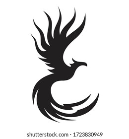 Abstract Phoenix Logo Design Template