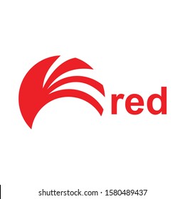 Abstract phoenix tail for logo design - Vector