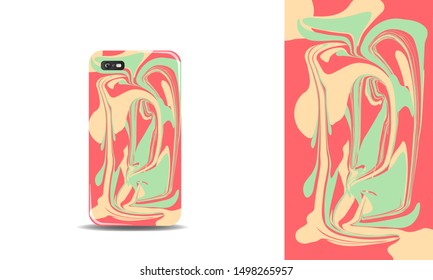 abstract phone case background design vector template. eps10